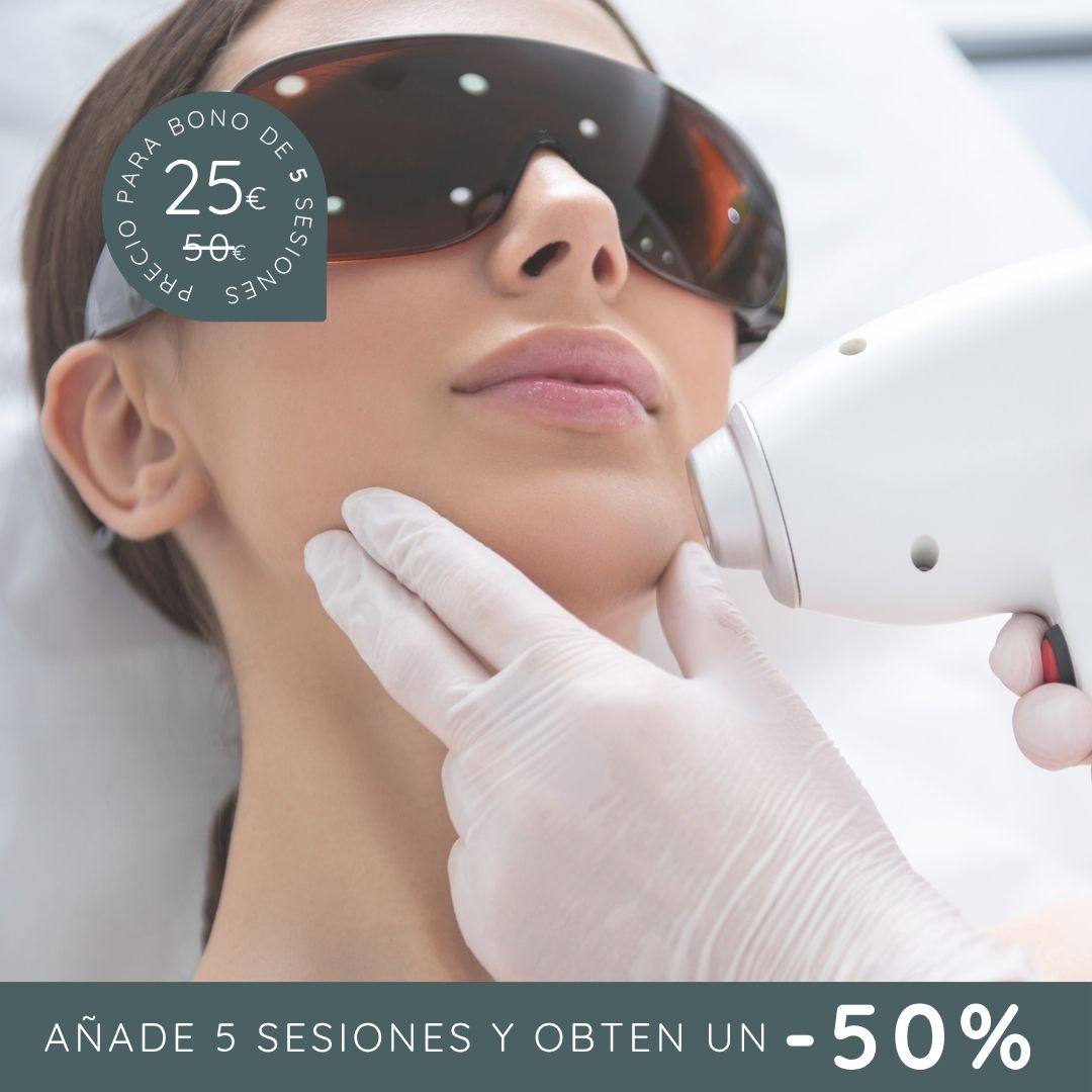 LÁSER 1 sesión de facial mediano