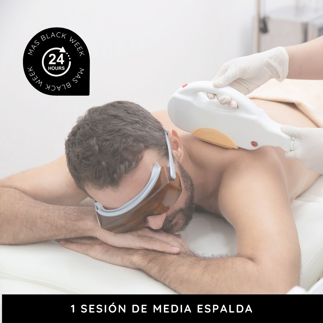 LÁSER 1 sesión de media espalda